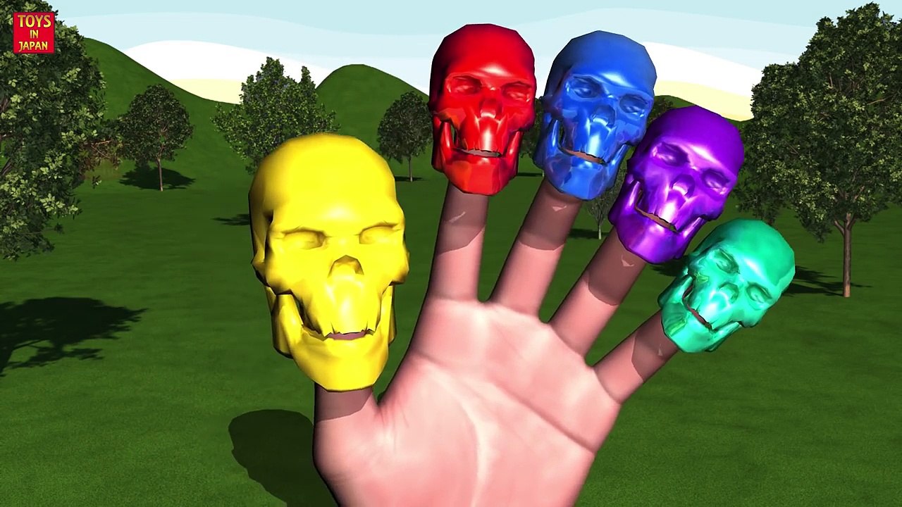 SPIDER-MAN RIDE SKELETON BANANA CAR CANDY Finger Family & MORE | Nursery Rhymes In 3D Animation