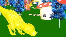 Colors Dinosaur For Kids | Gorilla Nursery Rhymes | Kids Dinosaurs Movie | 3D Dinosaurs Animation
