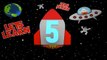 Counting Numbers Rocket Ship 3D Animation Learning Colours With Surprise Eggs for Kids & Toddlers