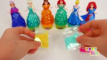 Play Doh Disney Princess Dresses Dress up Mermaid Cinderella Ariel Elsa Frozen Video for Kids