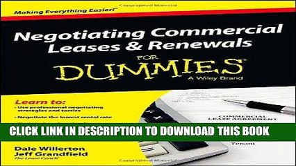 [PDF] Negotiating Commercial Leases   Renewals For Dummies Full Online