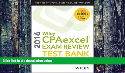 Online O. Ray Whittington Wiley CPAexcel Exam Review 2016 Test Bank: Financial Accounting and