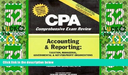 Best Price Cpa Comprehensive Exam Review: Accounting   Reporting : Taxation, Managerial,