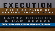 [PDF] Execution: The Discipline of Getting Things Done Popular Colection