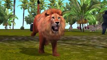 Lion Finger Family Rhymes | Top Animated Animal Finger Family Rhymes | Children Rhymes
