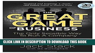 [PDF] The Great Game of Business, Expanded and Updated: The Only Sensible Way to Run a Company