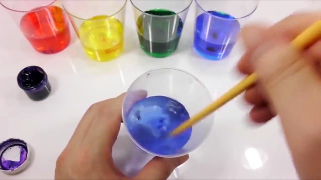 Play Doh Glitter Powder Glue Slime Water Balloons Syringe Learn Colors Toy Surprise Eggs