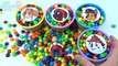 Ice Cream Cups Stacking Candy Skittles Surprise Toys Paw Patrol Collection Playing for Kids