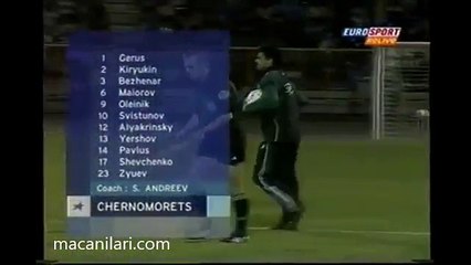 19.09.2001 - 2001-2002 UEFA Cup 1st Round 1st Leg FC Chernomorets Novorossiysk 0-1 Valencia CF