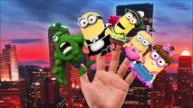 Funny Minions Finger Family RHymes For Children | Crazy Hulk Cartoon Finger Family Nursery Rhymes