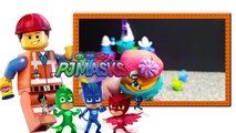 Learning Numbers for Toddlers: Surprise Toy PJ Masks Pretend Play Doh Apples Count 1-5 Creative Kids