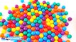 BALL PIT SHOW Learning Colors and Counting Surprise Toys Pez Minions Peppa Pig RainbowLearning