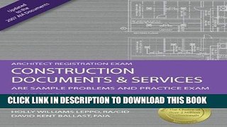 KINDLE Construction Documents   Services: ARE Sample Problems and Practice Exam, 2nd Ed (Architect