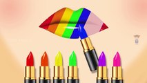 Learn Colors with Rainbow Color Lipstick | Colours to Kids Children Toddlers Baby | Learning Video