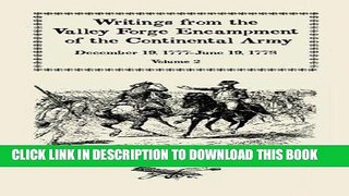 Best Seller Writings from the Valley Forge Encampment of the Continental Army, December 19, 1777 -