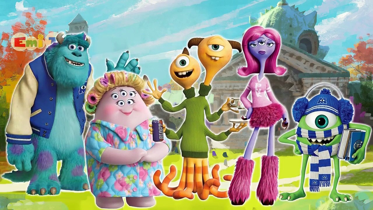 Monsters University Finger Family Nursery Rhymes Lyrics