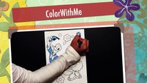 Learning Colors with Donald and Daisy from Disney Jr. Coloring Book using Crayola Crayons