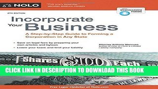 [READ] Kindle Incorporate Your Business: A Step-by-Step Guide to Forming a Corporation in Any