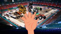 Finger Family Finger Familly Monster Truck Stunt Monster Truck Videos For Kids Monster Trucks Fo