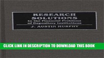 [FREE] Ebook Research Solutions to the Financial Problems of Depository Institutions