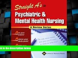 Price Straight A s in Psychiatric and Mental Health Nursing Springhouse On Audio