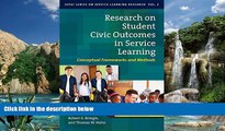 READ book Research on Student Civic Outcomes in Service Learning: Conceptual Frameworks and