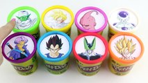Play Doh Learning Colors with Dragon Ball Z Characters - Goku, Gohan, Vegeta, Frieza Surprise Toys