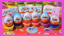 play doh giant kinder surprise eggs cars 2 peppa pig frozen barbie hello kitty toy