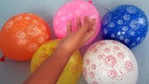 Fireworks Water Wet Balloons Songs - Learn Colors Fireworks Balloon Finger Family Nursery Rhymes