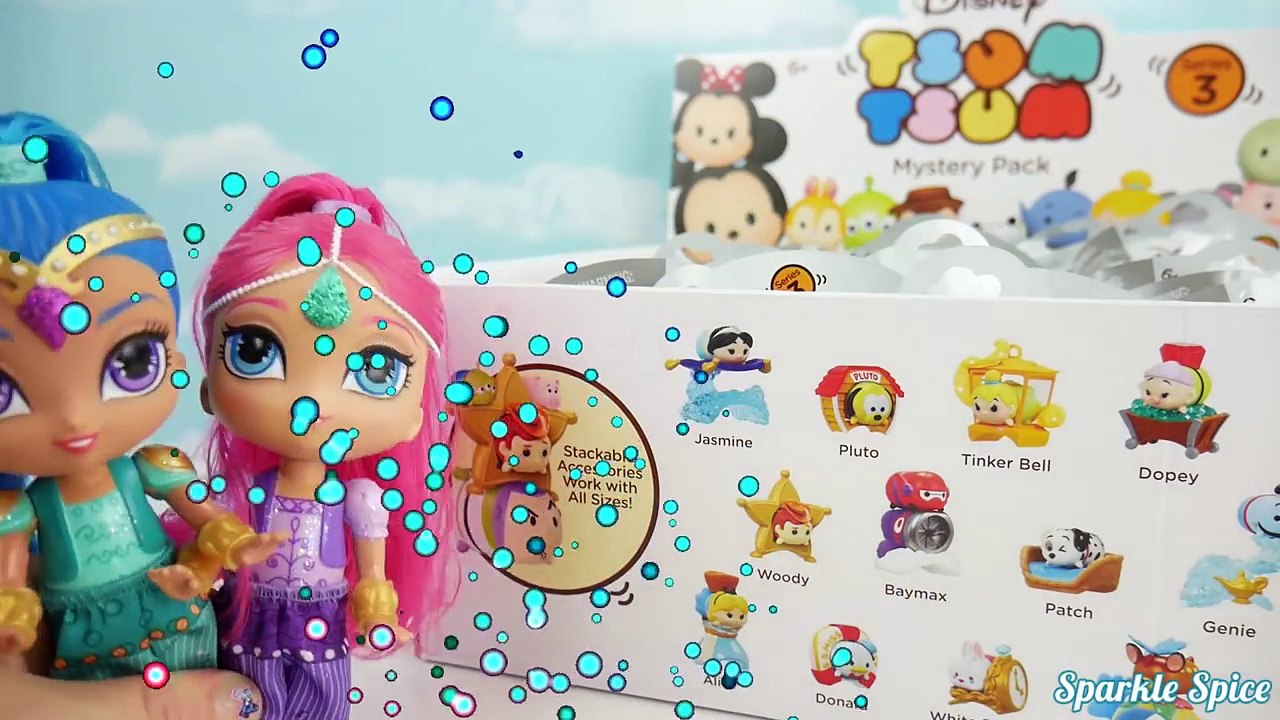 Tsum Tsum SERIES 3 Disney Mystery Stack Pack Blind Bags Mini Figures Full Set SHIMMER and SHINE Doll