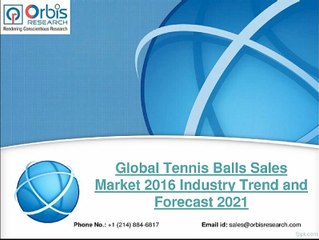 2021 Global Tennis Balls Sales Industry Analysis & Forecast Report