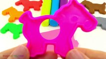 Learn Colors Play Doh Pony Mold Fun and Creative for Kids Educational Video EggVideos.com