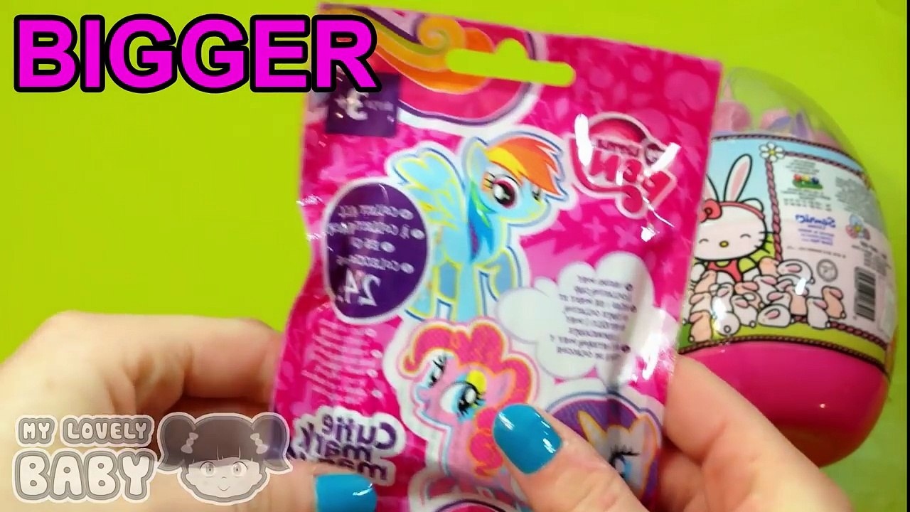 Surprise Eggs Learn Sizes from Smallest to Biggest! Surprise Eggs with Candy and Toys! Lesson 1