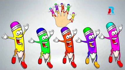 PENCIL Finger Family Cartoon Animation Nursery Rhymes For Children