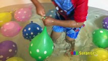 Ryan Pops Water Balloons FINGER FAMILY Color Song Bathtub Fun Nursery Rhymes Learning for Kids