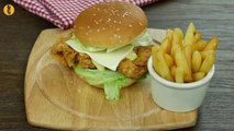 Crispy Chicken Burger Recipe Its Better Than A Zinger  -