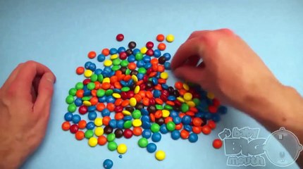 Learn Colours with Surprise Eggs and a M & M Rainbow! Fun Learning Colors Videos for Toddlers! (HD)