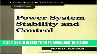 KINDLE Power System Stability and Control PDF Ebook