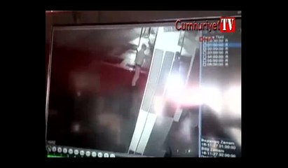 CHP ilçe binasının kundaklanma anı kamerada