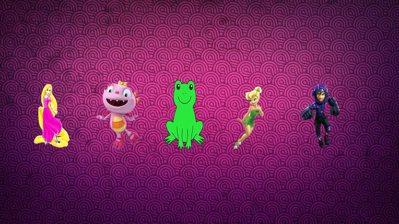 FINGER FAMILY SONG Disney Princess,Frog,Big Hero 6,Tinker Bell,Henry Hugglemonster Nursery Rhymes
