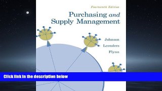PDF [DOWNLOAD] Purchasing and Supply Management (McGraw-Hill/Irwin Series Operations and Decision