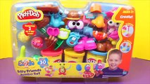 Play Doh Silly Friends Jumbo Set Play Dough Clay People Hair Animals Monsters by DisneyCarToys