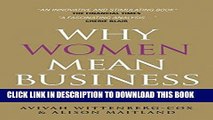 [FREE] Ebook Why Women Mean Business: Understanding the Emergence of our next Economic Revolution