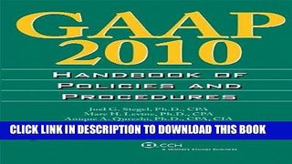 [READ] Kindle GAAP Handbook of Policies and Procedures (w/CD-ROM), 2010 (GAAP Handbook of