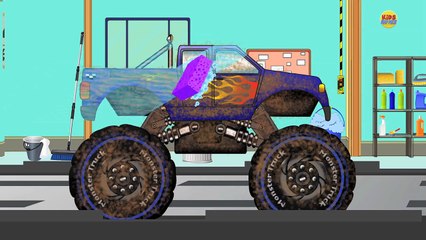 Monster Truck | Car wash | Videos For Children