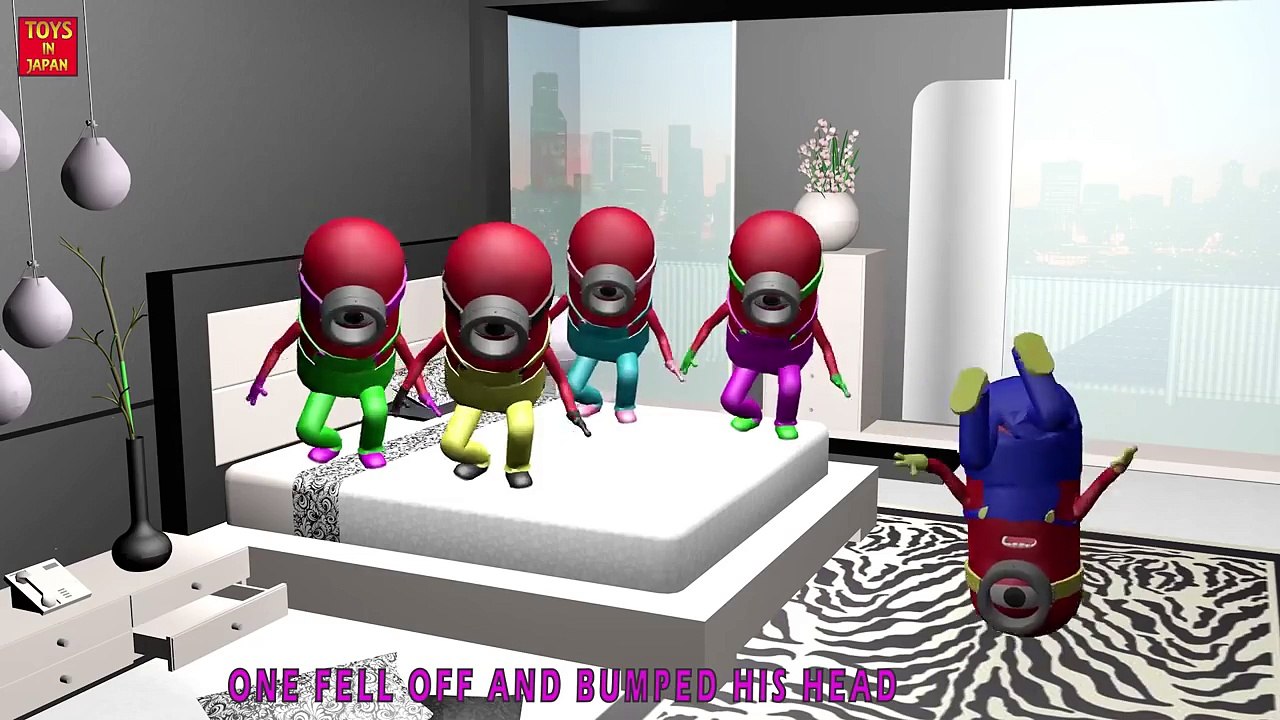 5 Little HITLER MINIONS Jumping On The Bed & MORE | Nursery Rhymes for Children | 3D Animation