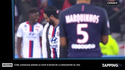 Cyril Hanouna donne le coup d’envoi de la rencontre PSG - OL (Vidéo)