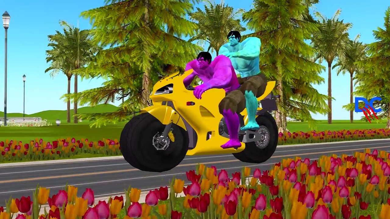 Colors Spiderman Sits On Animals Finger Family | Colors Hulk Finger Family Nursery Rhymes Collection