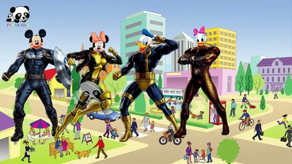 #Mickey Mouse #Captain America #Xmen #Finger Family Songs Panda Kids