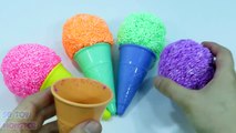 ICE CREAM Foam Clay SURPRISE eggs Disney Toys for Children - Play Foam Surprise